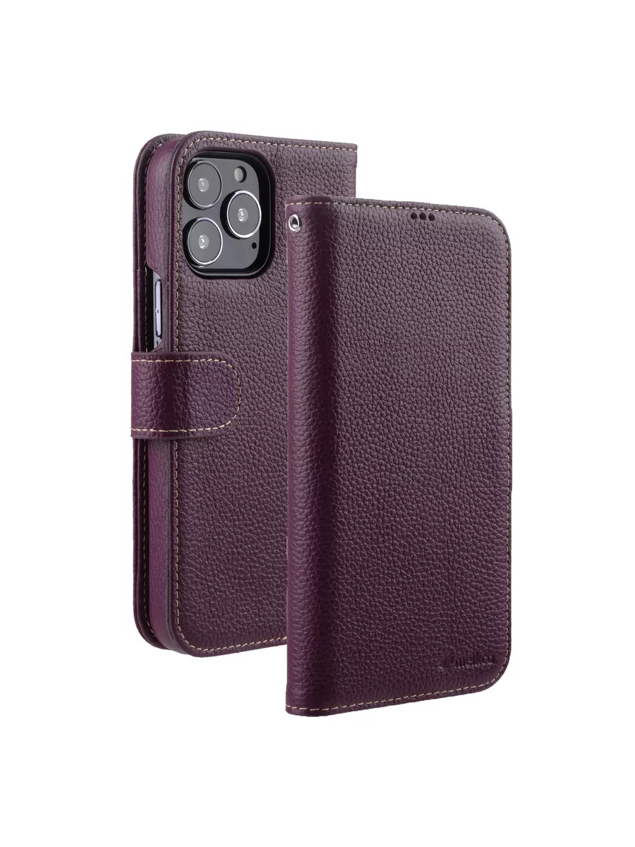 Кожаный чехол книжка Wallet Book Type для iPhone 15 Pro Max Melkco купить  по цене 2 909 ₽ в интернет-магазине Wildberries | 192062813