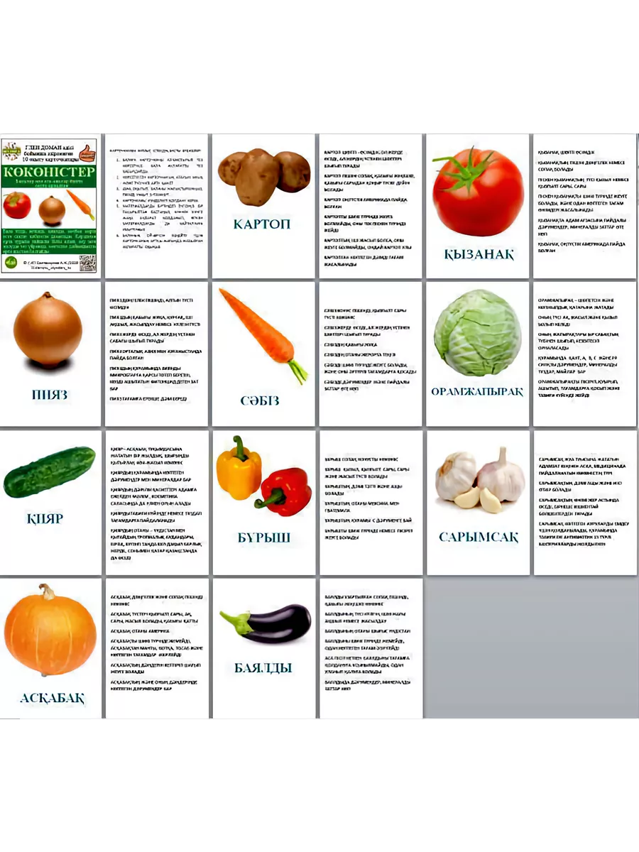 ИП СОЛТАНКУЛОВ Набор карточек Домана на казахском языке