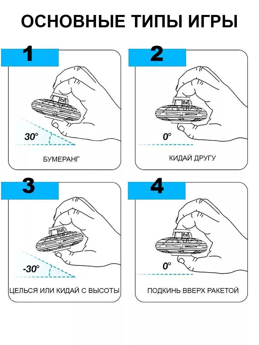 Летающий спиннер бумеранг развивающая игрушка для детей MyLatso купить по  цене 605 ₽ в интернет-магазине Wildberries | 193878243