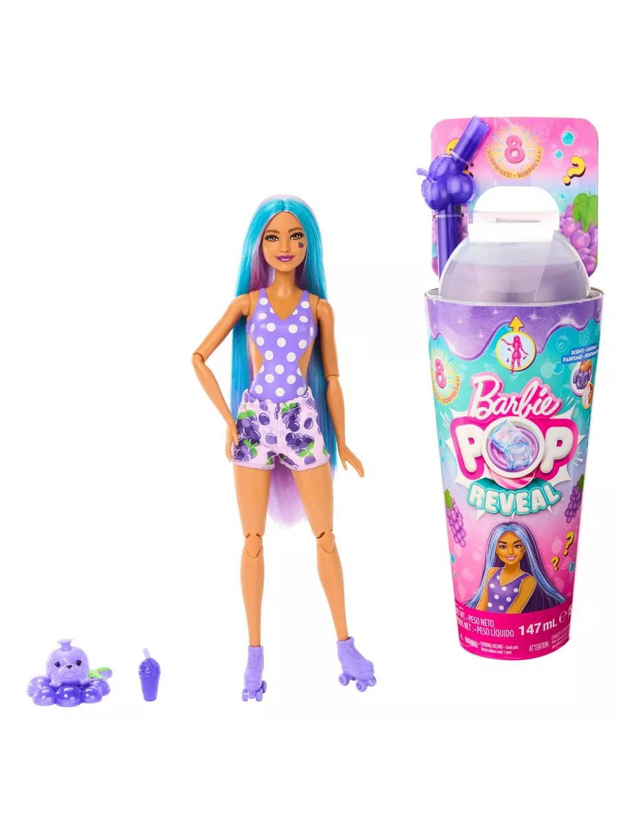 Кукла Barbie_Pop Reveal Сочные фрукты Barbie купить по цене 139,80 р. в  интернет-магазине Wildberries в Беларуси | 194009046