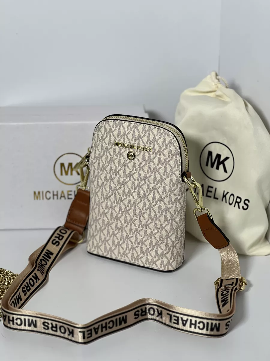 Маленькая сумка кошелек для телефона через плечо Michael Kors купить по  цене 3 320 ₽ в интернет-магазине Wildberries | 194260179