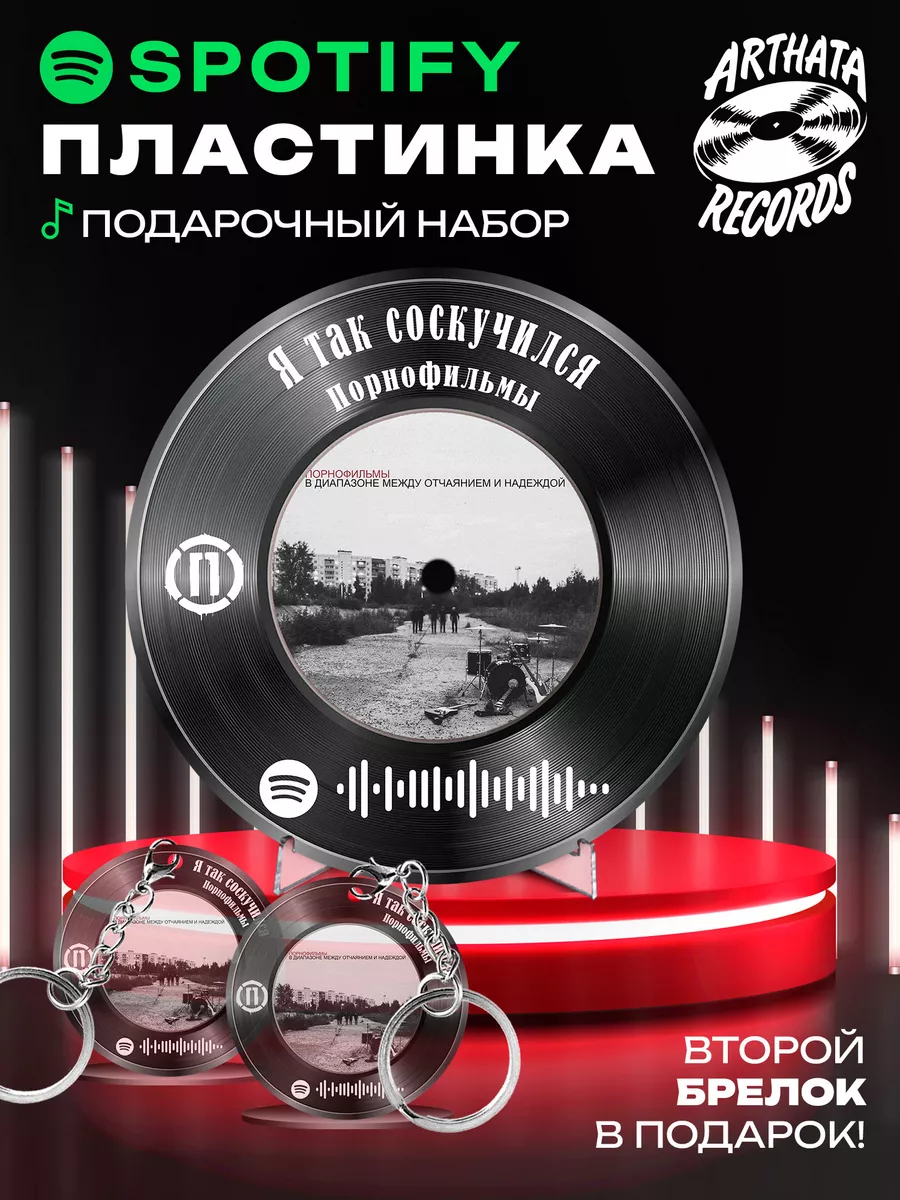 Arthata-Records Постер и брелок спотифай Порнофильмы - Я так соскучился