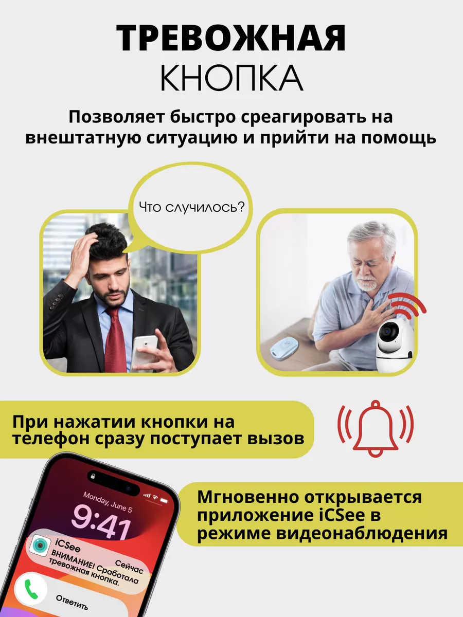 Умная мини wifi камера видеонаблюдения для дома ProMARKIN купить по цене 1  228 ₽ в интернет-магазине Wildberries | 196051995