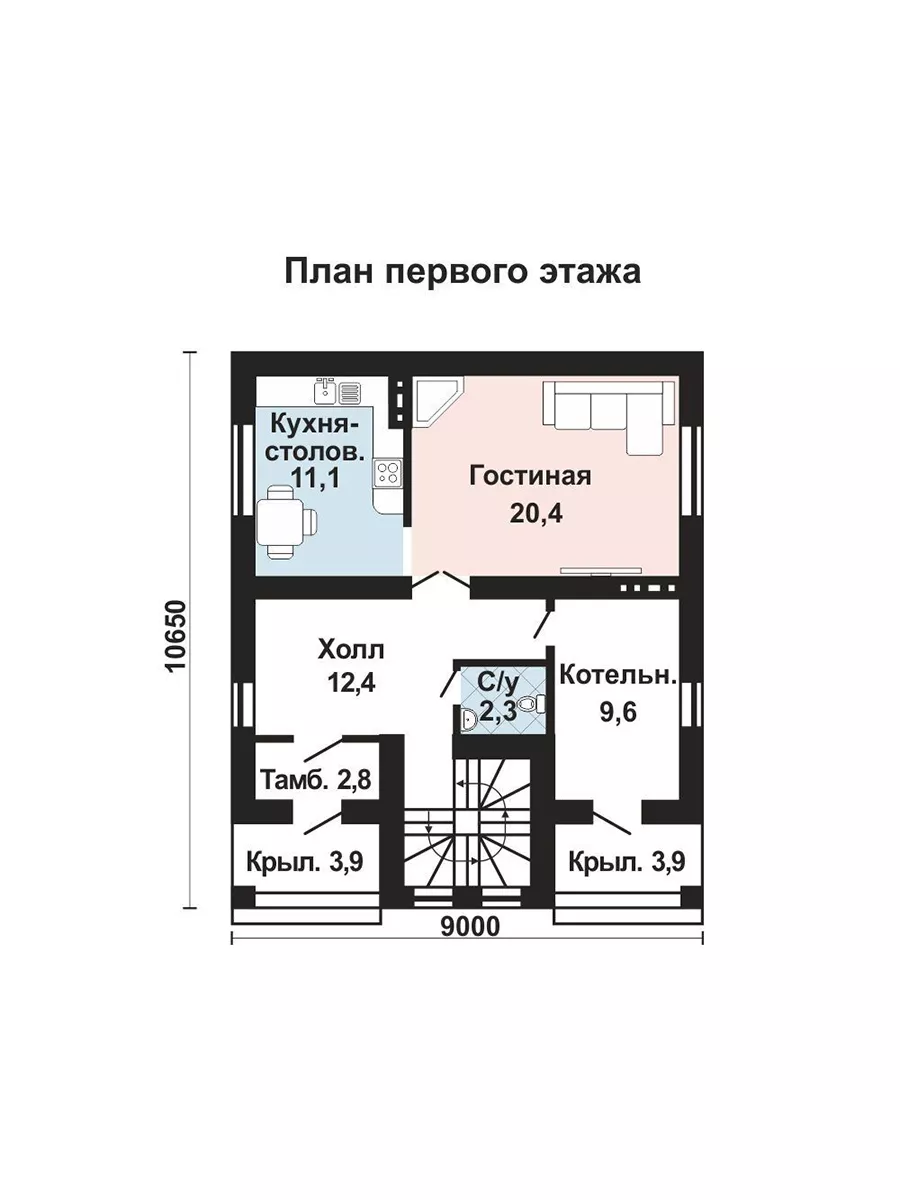 Готовый проект дома Проекты Добрый дом купить по цене 31 500 ₽ в  интернет-магазине Wildberries | 196494178