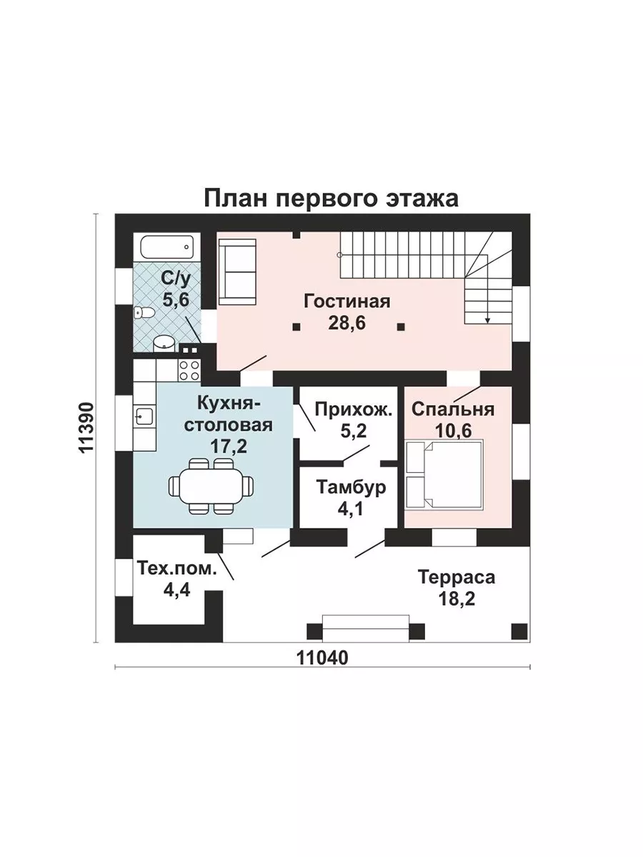 Готовый проект дома Проекты Добрый дом купить по цене 37 800 ₽ в  интернет-магазине Wildberries | 196494291