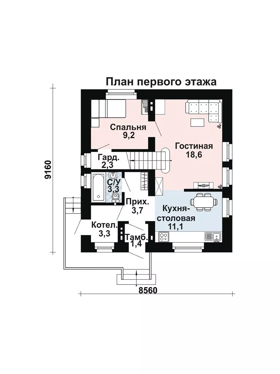 Готовый проект дома Проекты Добрый дом купить по цене 26 124 ₽ в  интернет-магазине Wildberries | 196494416