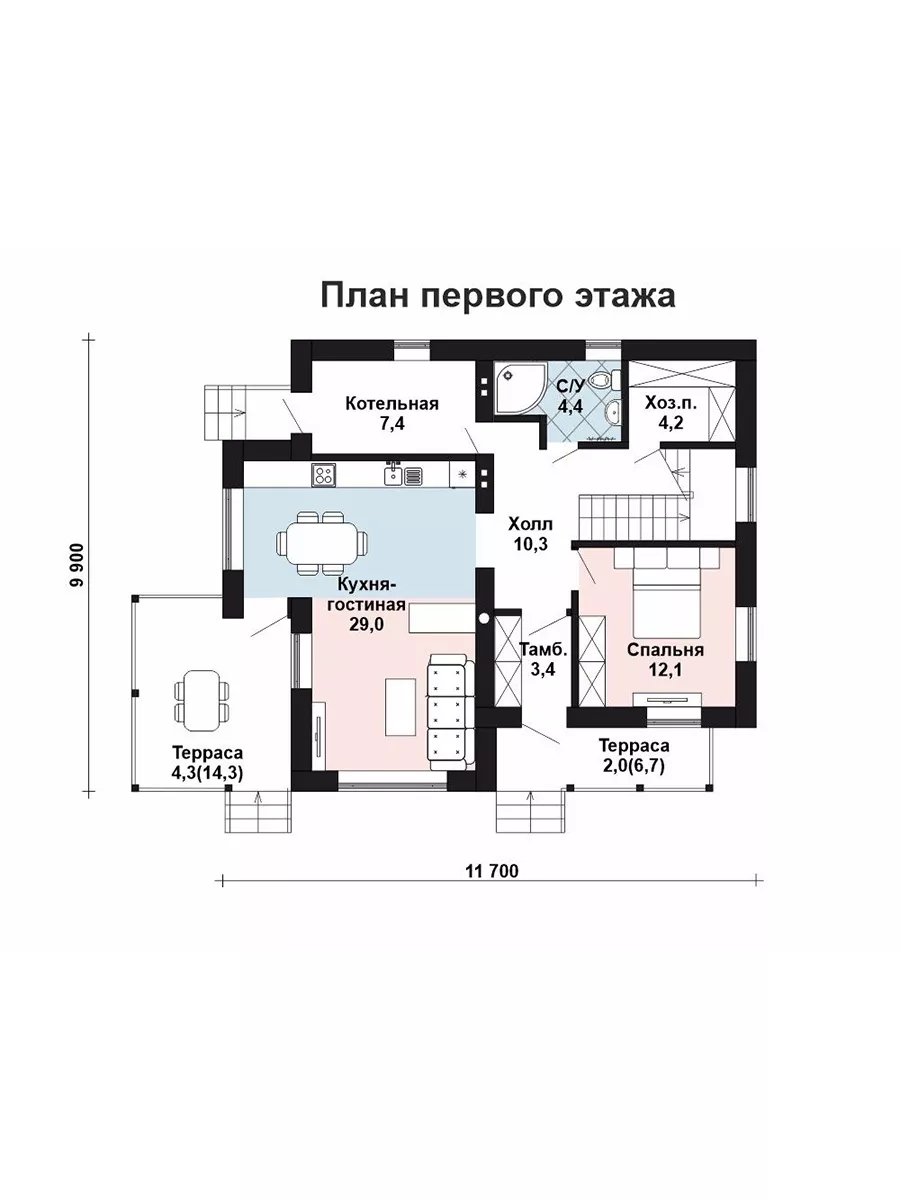 Готовый проект дома Проекты Добрый дом купить по цене 35 112 ₽ в  интернет-магазине Wildberries | 196494724