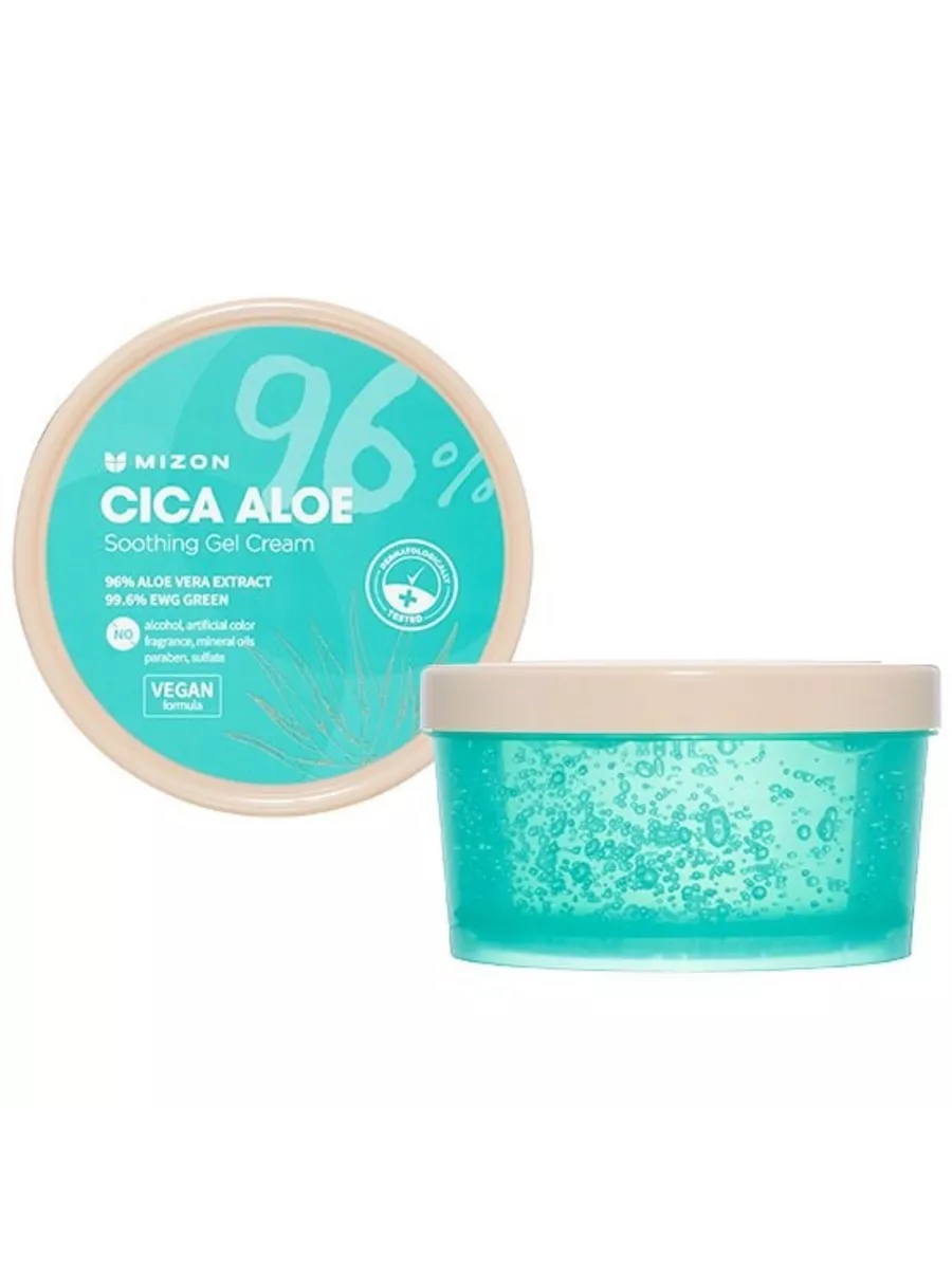 Cica Aloe 96% Soothing Успокаивающий гель-крем Mizon купить по цене 491 ₽ в  интернет-магазине Wildberries | 197036319