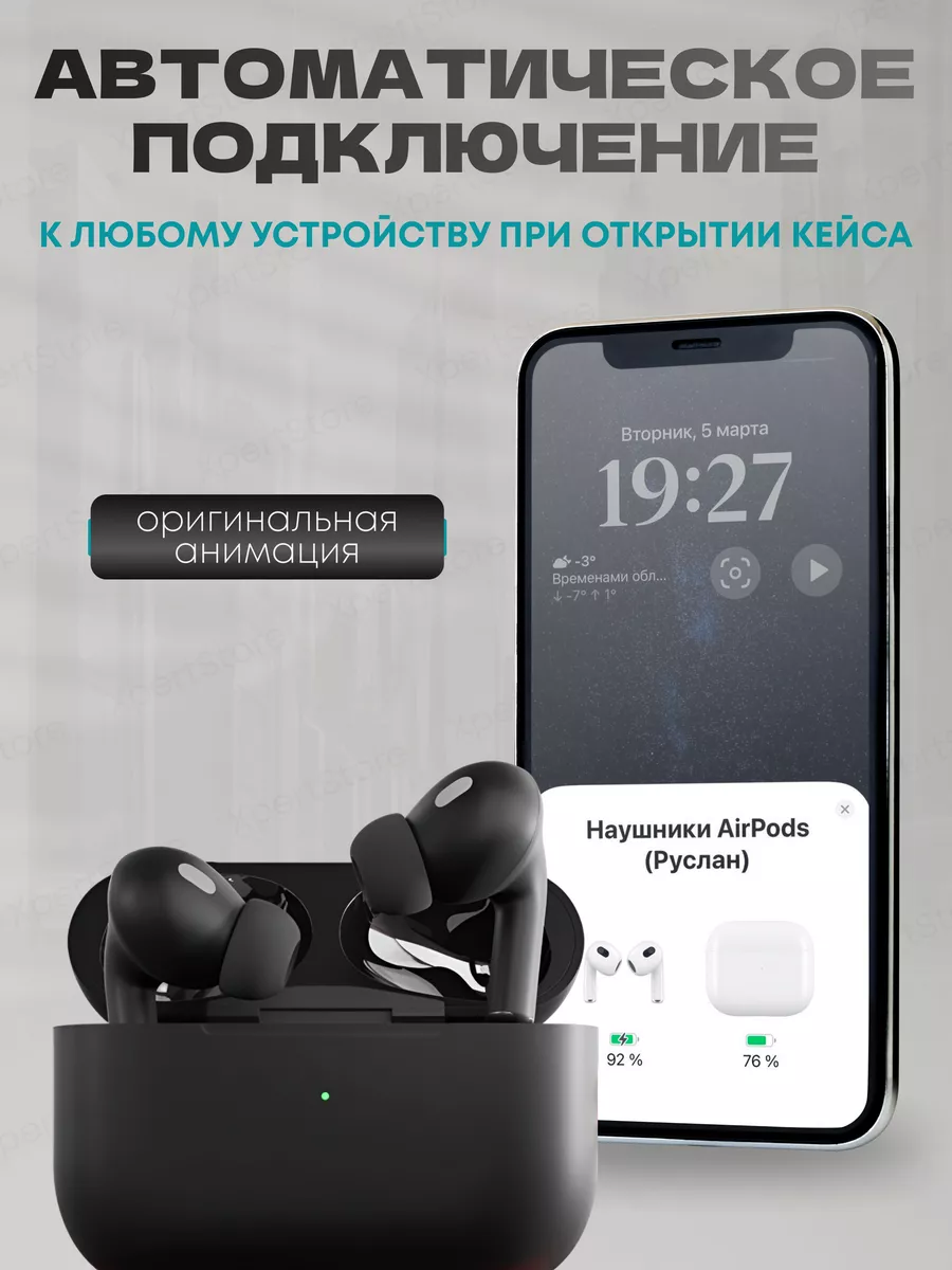 XpertStore Наушники беспроводные APods Pro 2 для iPhone Android