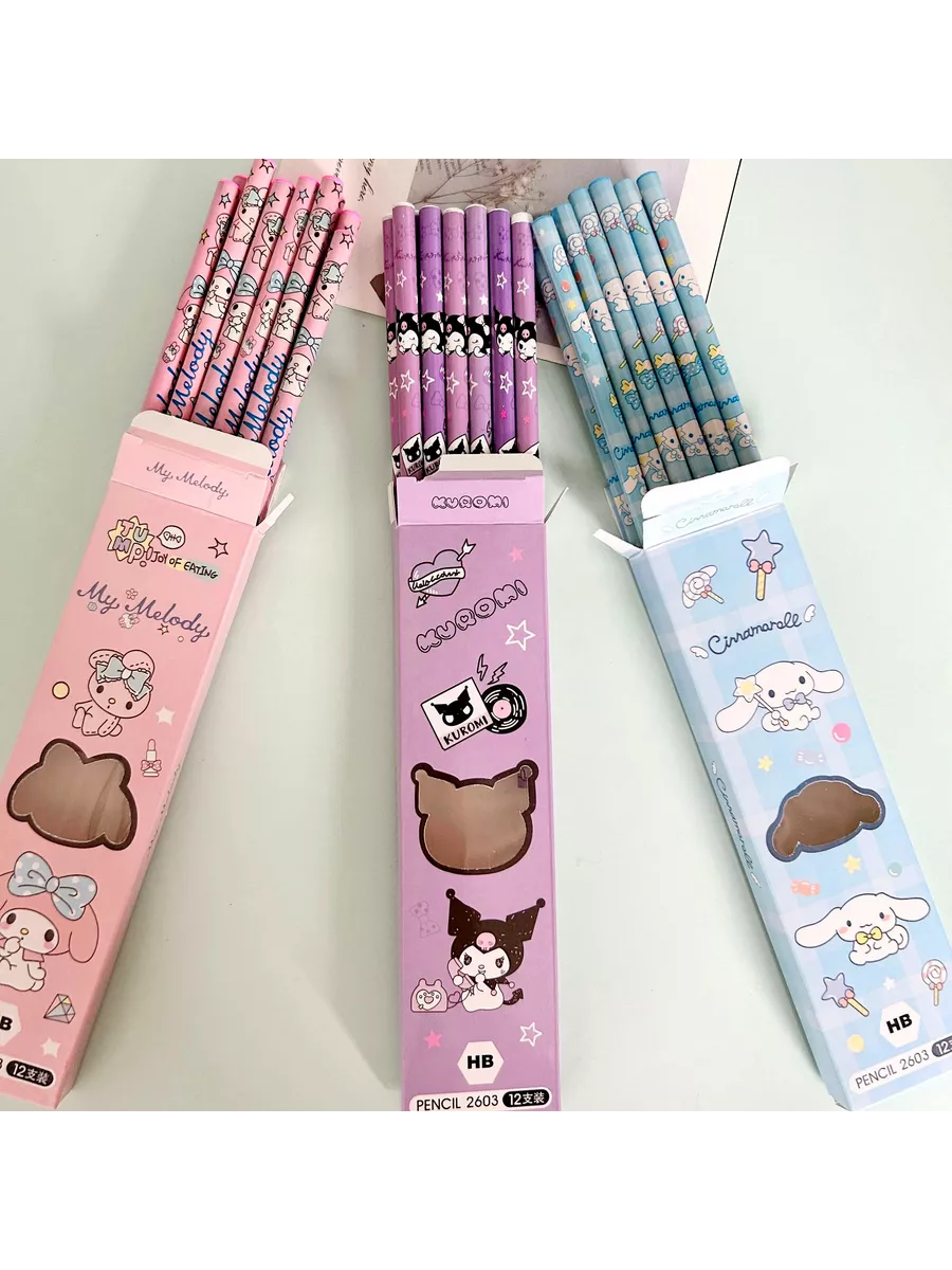 Карандаши простые CINNAMOROLL 12 шт Пчелка Поли купить по цене 423 ₽ в  интернет-магазине Wildberries | 197517461