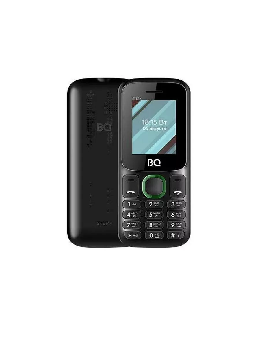 BQ Мобильный телефон 1848 STEP+ BLACK GREEN (2 SIM)