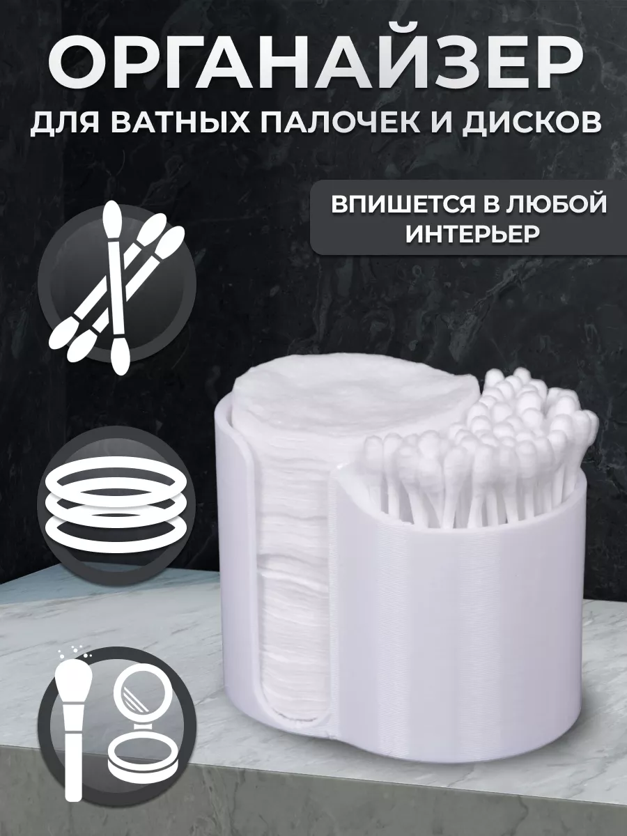 Органайзеры для хранения ватных палочек и дисков Biano дом купить по цене  5,99 р. в интернет-магазине Wildberries в Беларуси | 197653645