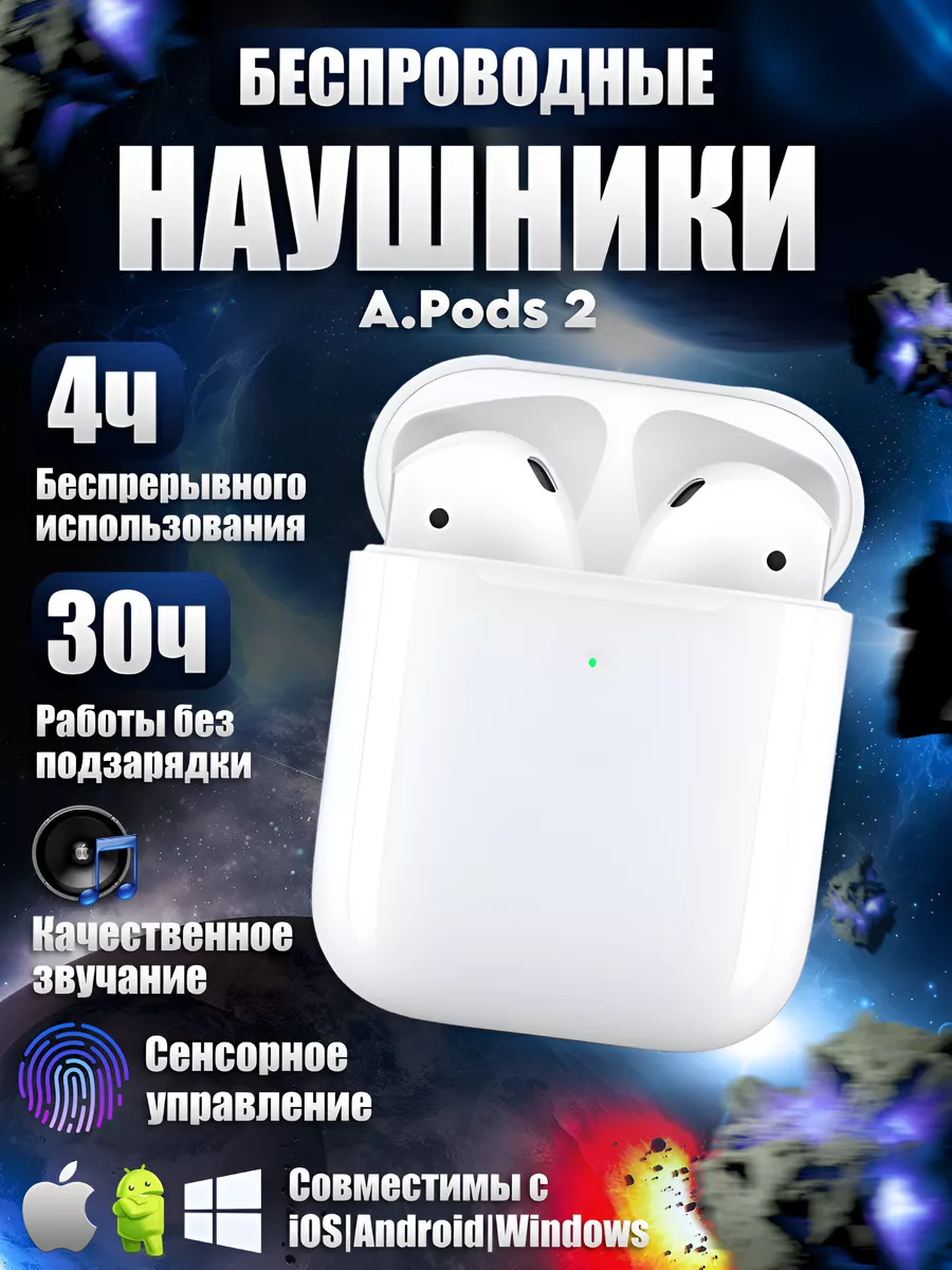 BswHeads Наушники беспроводные для iphone Android