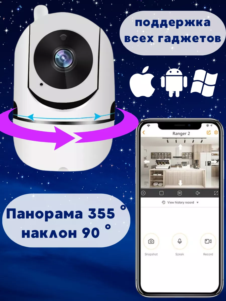 Видеоняня видео няня умная купить по цене 1 333 ₽ в интернет-магазине  Wildberries | 197899518