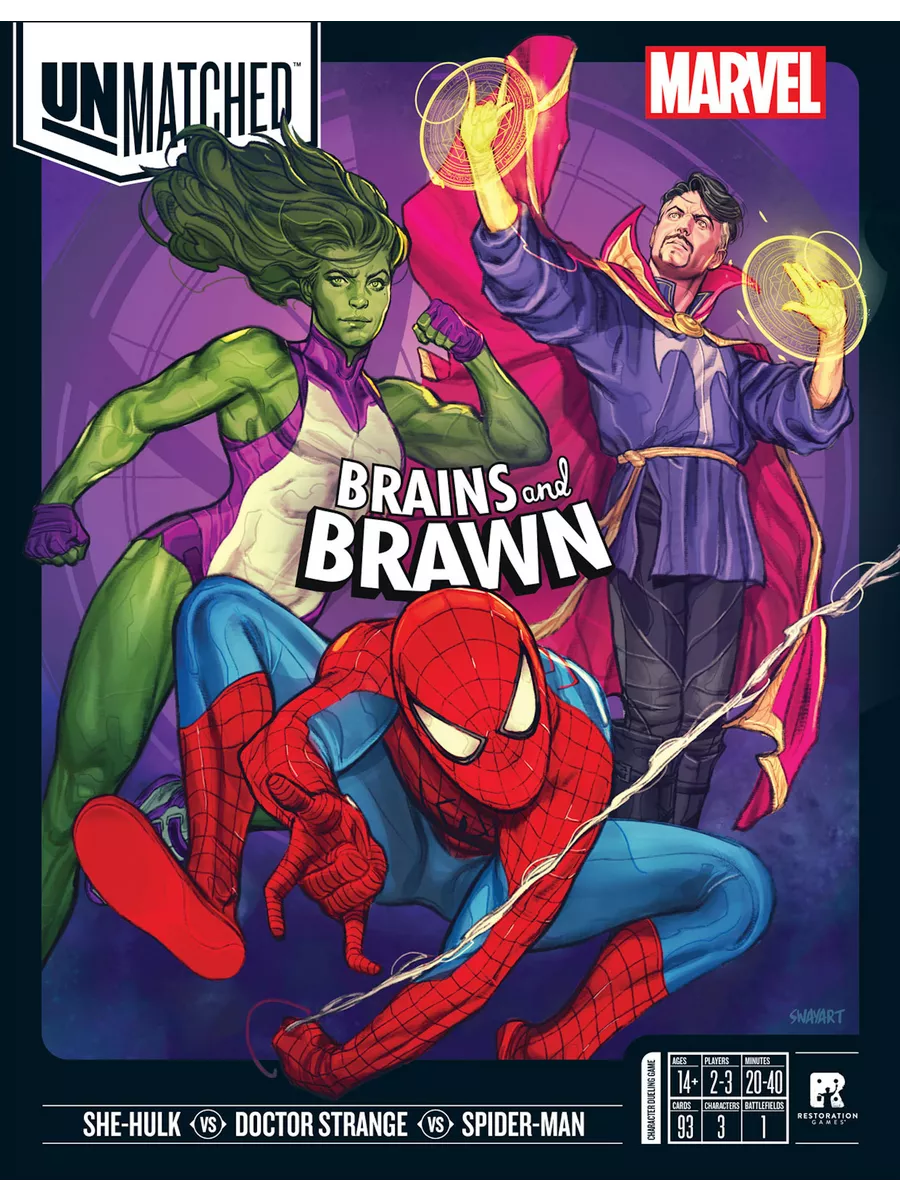 Настольная игра Unmatched Marvel Brains and Brawn англ Restoration Games  купить по цене 6 151 ₽ в интернет-магазине Wildberries | 198344678