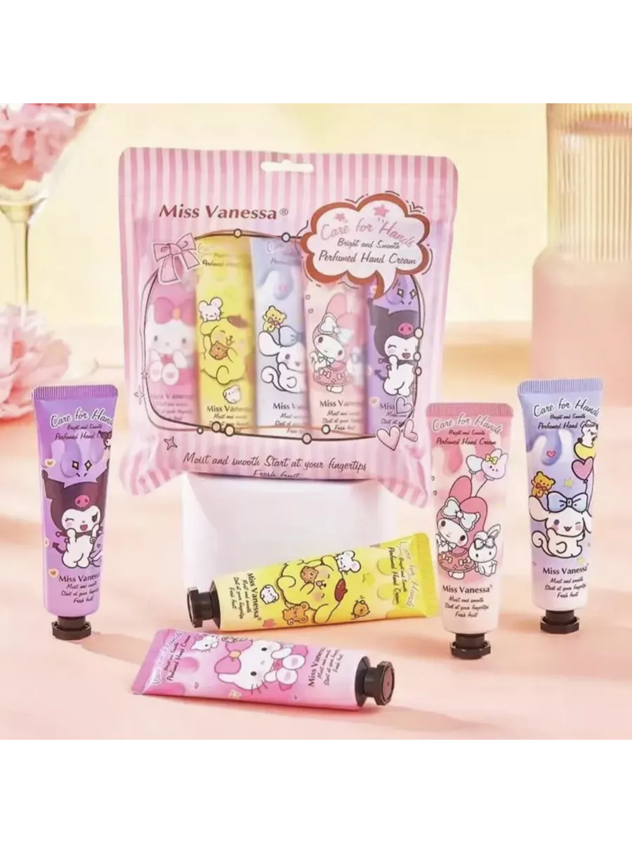 Крем для рук cinnamoroll kuromi purin my melody hello Kitty ROSKO KIDS  купить по цене 357 ₽ в интернет-магазине Wildberries | 198634357