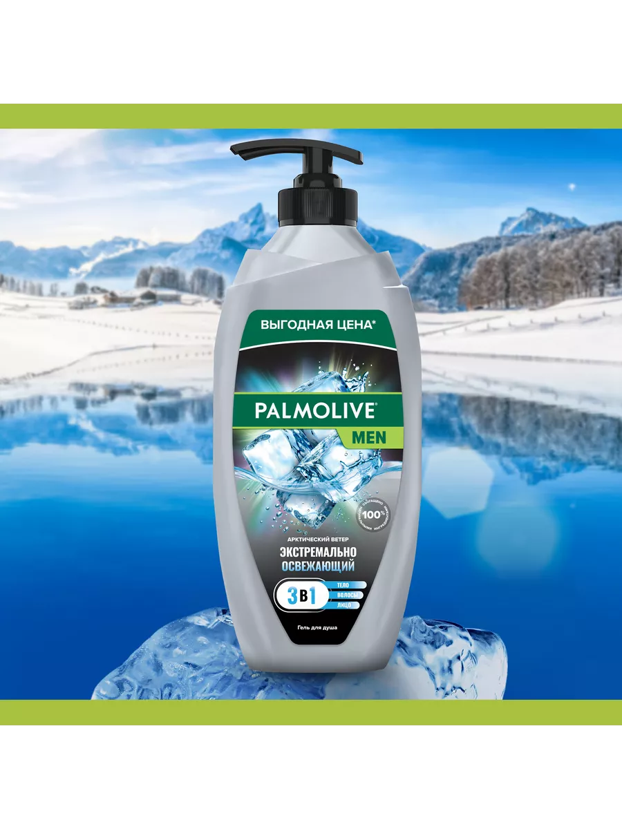 Гель д/душа 3 в 1 Palmolive Men Арктический ветер мл – Цена. Фото. Описание