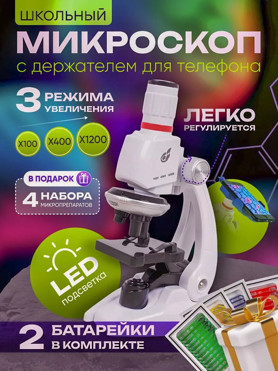 Микроскоп детский школьный Education купить по цене 68,31 р. в  интернет-магазине Wildberries в Беларуси | 199261333