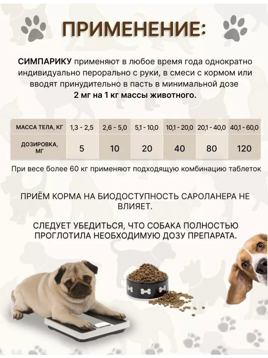Можно ли давать щенку симпарику