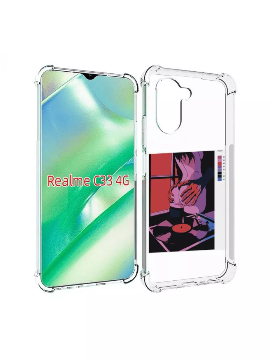 MyPads Чехол девушка красивая сзади женский Realme C33 4G