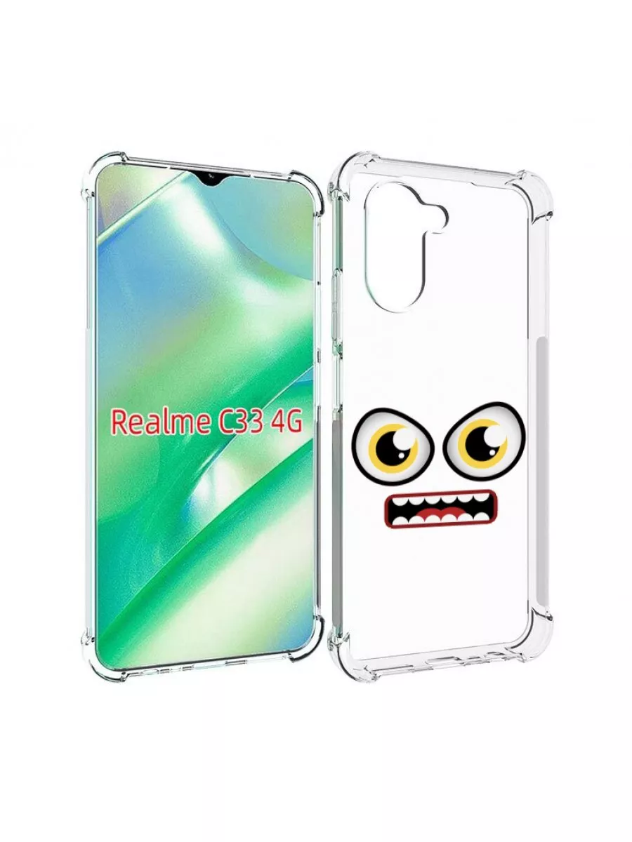 MyPads Чехол красный злой смайлик Realme C33 4G