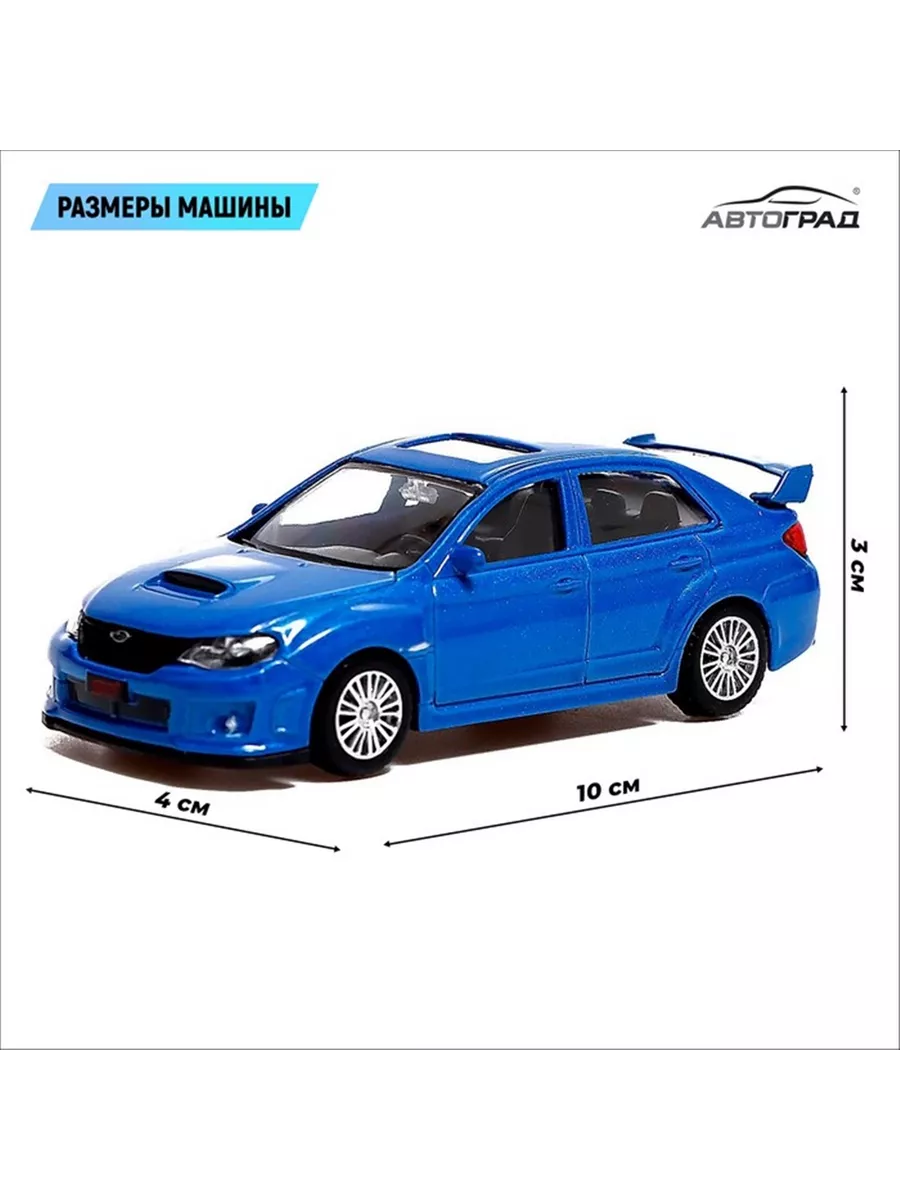 Автоград Машина металлическая SUBARU WRX STI, 1 43, цвет синий