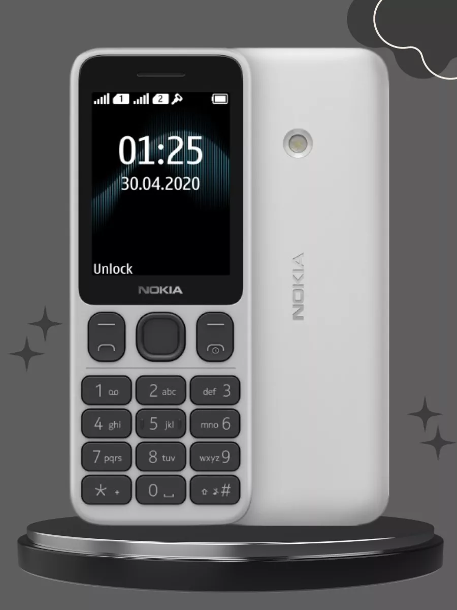 Кнопочный телефон Nokia 125 DS Sanya купить по цене 5 733 ₽ в  интернет-магазине Wildberries | 201120098