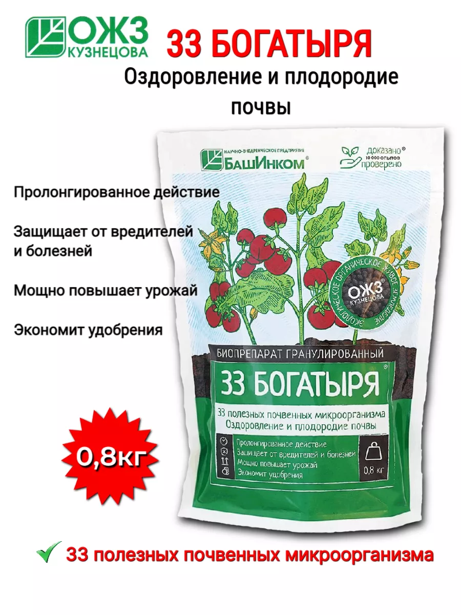 Удобрение 33 Богатыря Описание Отзывы Цена