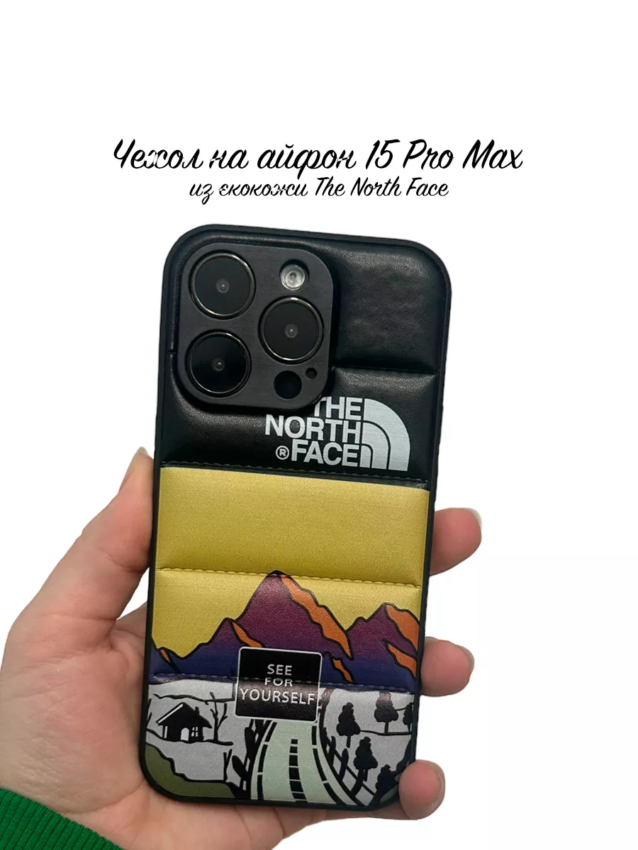 Чехол на айфон 15 Pro Max The North Face под кожу Take Case купить по цене  464 ₽ в интернет-магазине Wildberries | 203638668