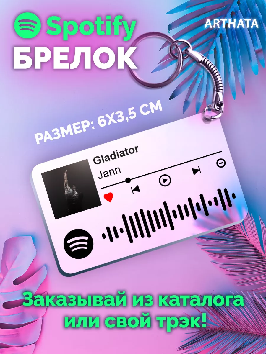 Spotify Брелок Jann - Gladiator Arthata-spotify постер Спотифай постер  купить по цене 9,84 р. в интернет-магазине Wildberries в Беларуси |  203938152