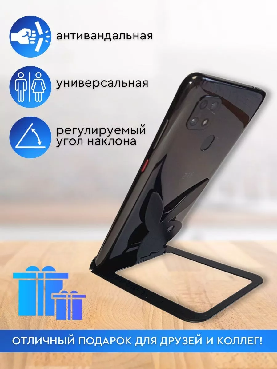 Stands for mobile devices Подставка на стол для телефона ПлейБой металл