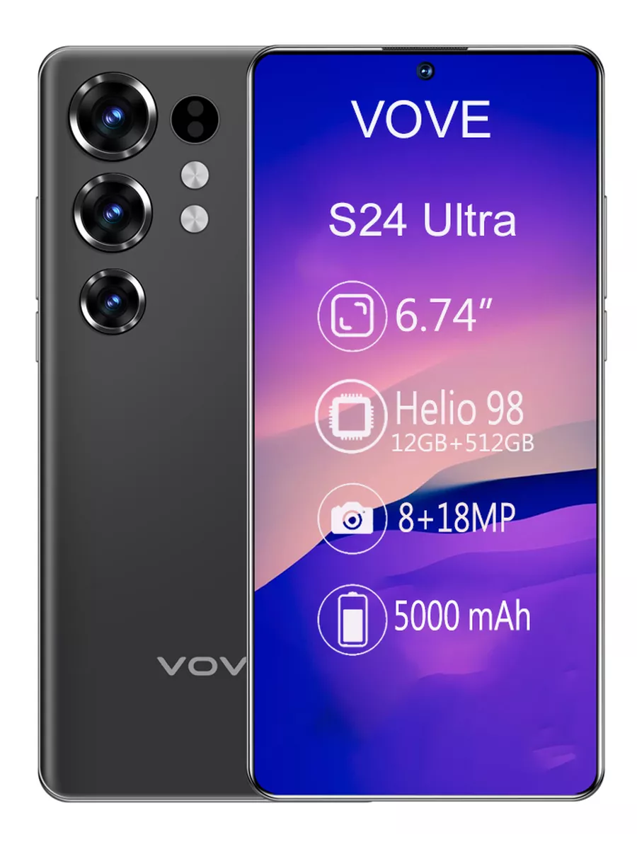 Телефон новый стиль смартфон S24 Ultra 16 512гб андроид Vove купить по цене  292,78 р. в интернет-магазине Wildberries в Беларуси | 204091494