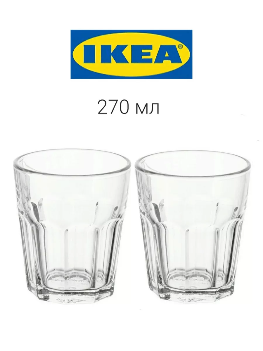 POKAL стакан, 2 шт, 270 мл, прозрачный IKEA купить по цене 417 ₽ в  интернет-магазине Wildberries | 204256166