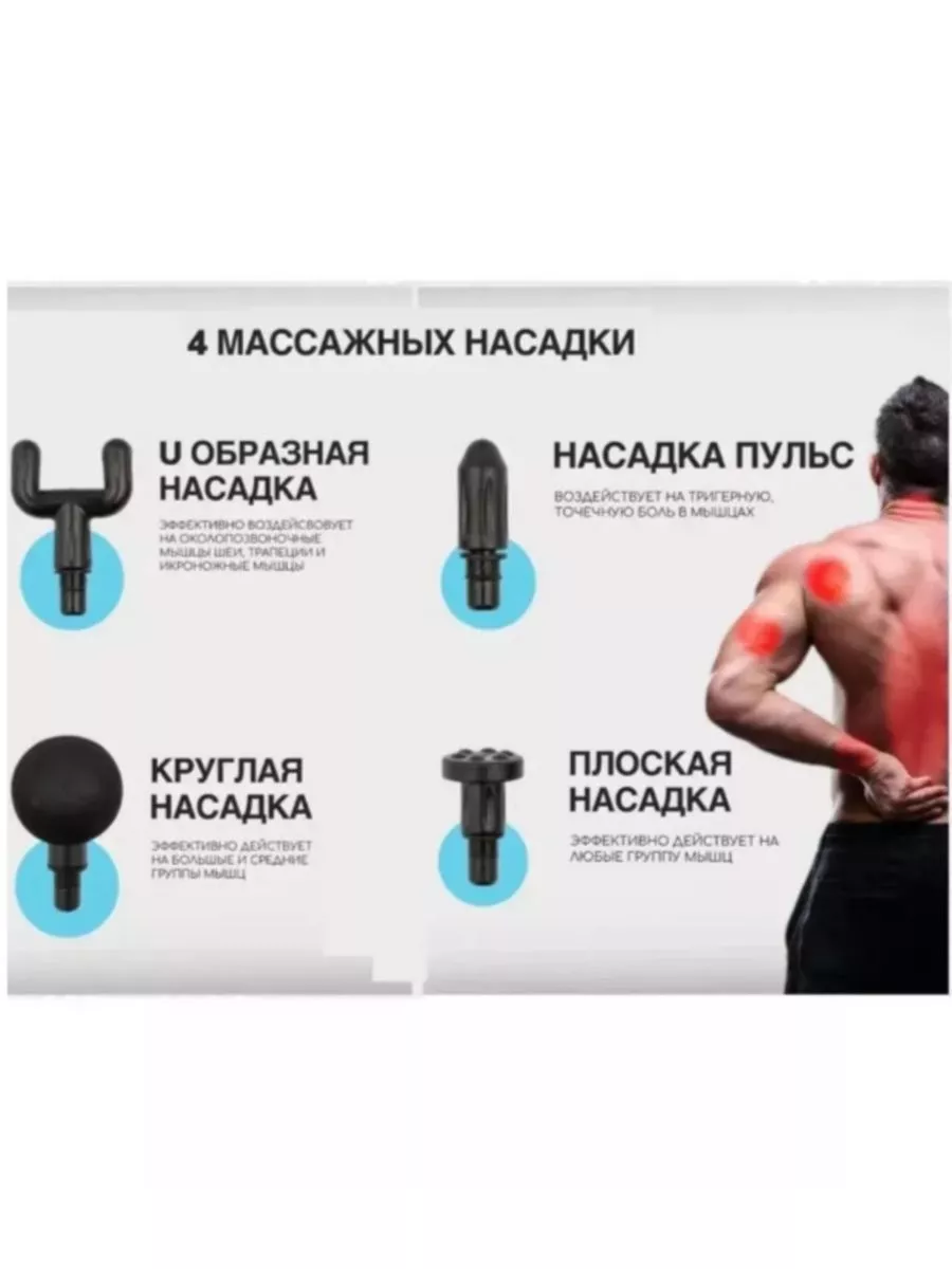 Мини перкуссионный массажер Muscle massager BD-168 OPPO купить по цене 1  332 ₽ в интернет-магазине Wildberries | 204560402